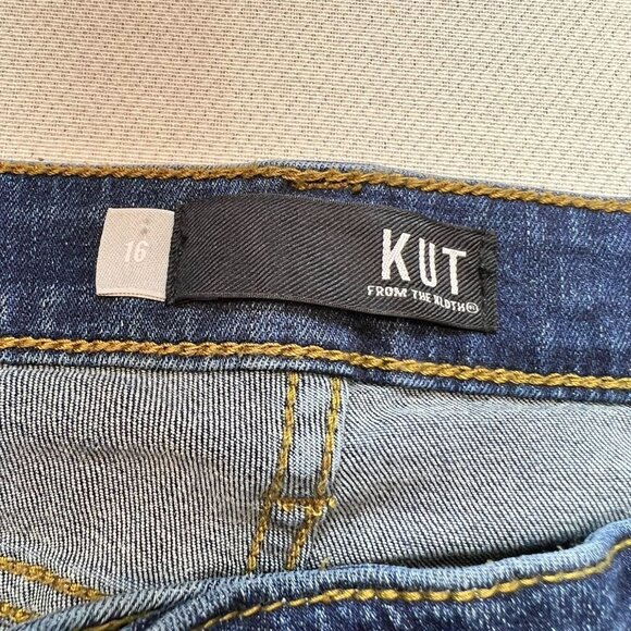 Kut From The Kloth Women's Toothpick Skinny Jeans Denim Size 16 Blue Medium Wash - Picture 3 of 11